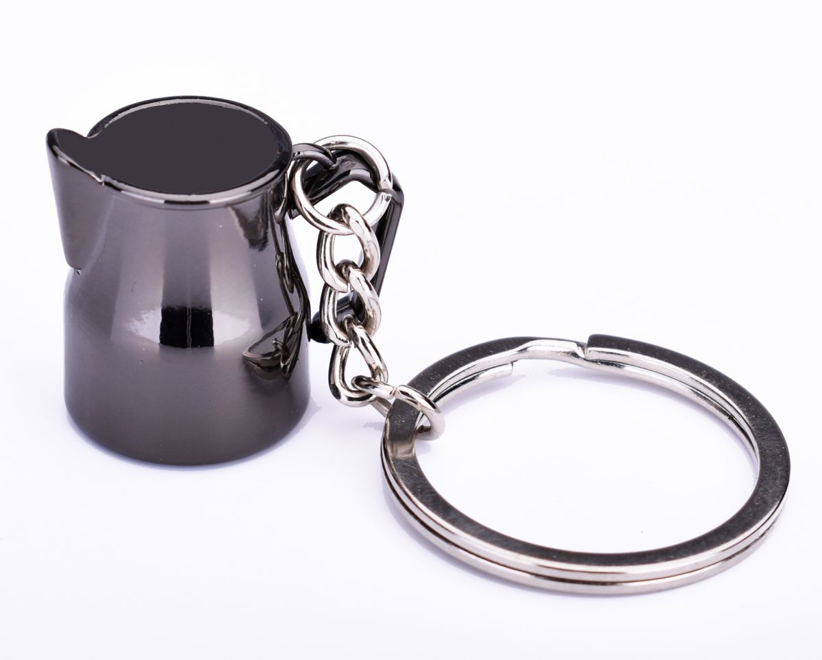 Schlüsselanhänger Milchkanne Schwarz
