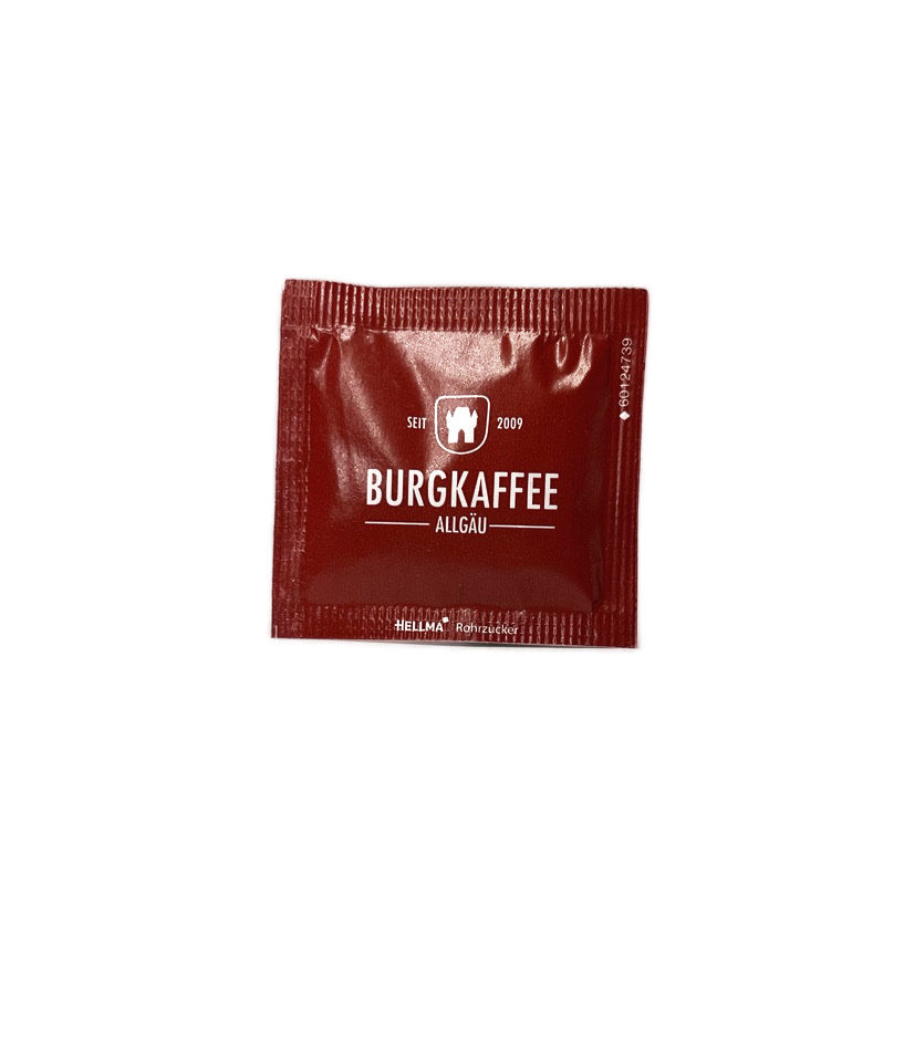 Rohrzuckerbriefchen "Burgkaffee"